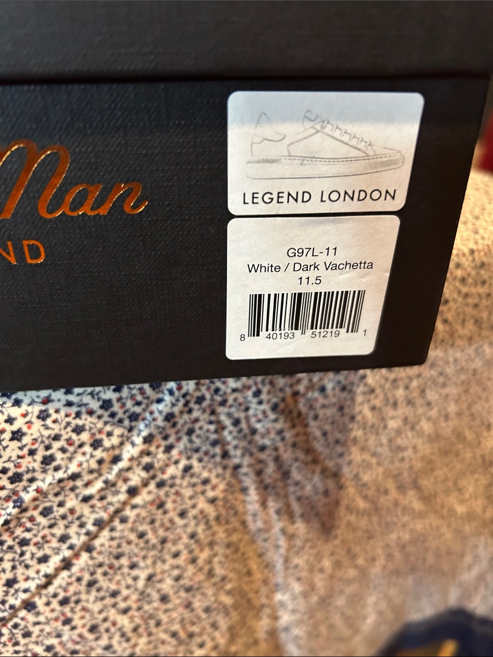 Good Man Brand White Low-Top Sneakers with Brown Accents - Picture 4 of 4